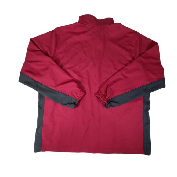 Nike Jacket Men 2XL XXL Red Full Zip Windbreaker Lightweight Pockets Dri-Fit * - Picture 2 of 10
